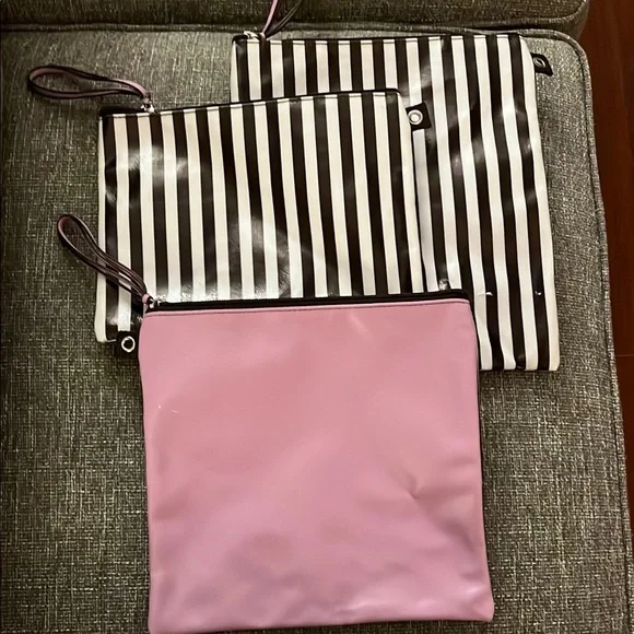Brown and White Striped Women Bag Set by Henri Bendel - Picture 6 of 7